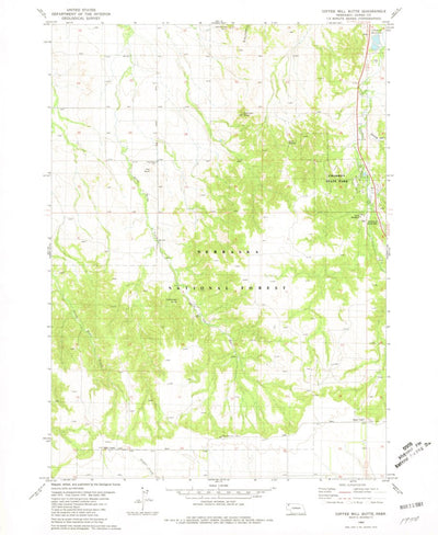 United States Geological Survey Coffee Mill Butte, NE (1980, 24000-Scale) digital map