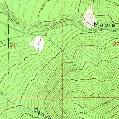 United States Geological Survey Coffee Peak, UT (1969, 24000-Scale) digital map