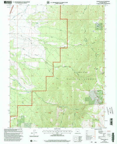 United States Geological Survey Coffee Peak, UT (2001, 24000-Scale) digital map