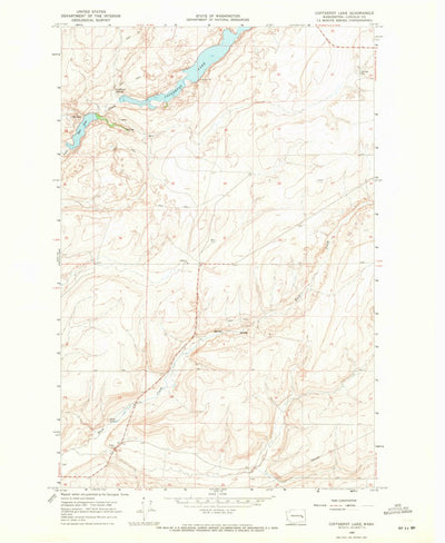 United States Geological Survey Coffeepot Lake, WA (1968, 24000-Scale) digital map