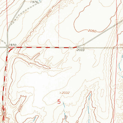 United States Geological Survey Coffeepot Lake, WA (1968, 24000-Scale) digital map