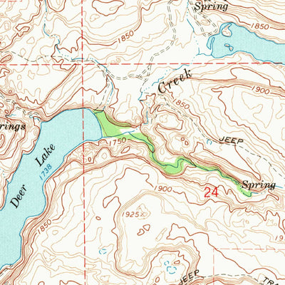 United States Geological Survey Coffeepot Lake, WA (1968, 24000-Scale) digital map