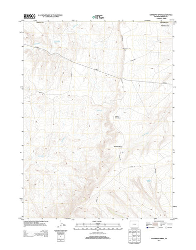 United States Geological Survey Coffeepot Spring, CO (2013, 24000-Scale) digital map