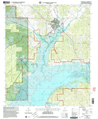 United States Geological Survey Coffeeville, MS (2000, 24000-Scale) digital map