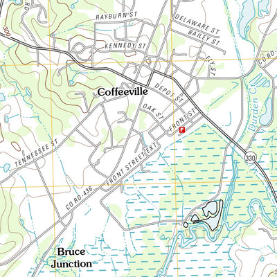 United States Geological Survey Coffeeville, MS (2012, 24000-Scale) digital map