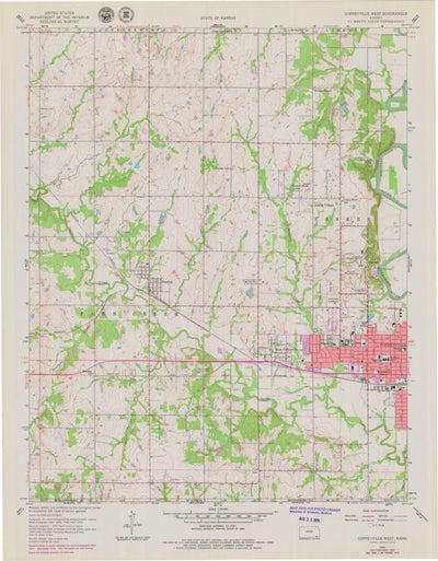 United States Geological Survey Coffeyville West, KS (1959, 24000-Scale) digital map