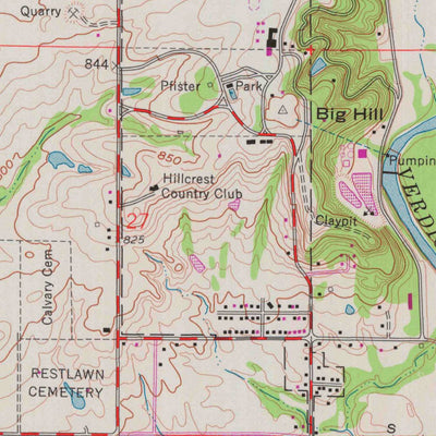 United States Geological Survey Coffeyville West, KS (1959, 24000-Scale) digital map