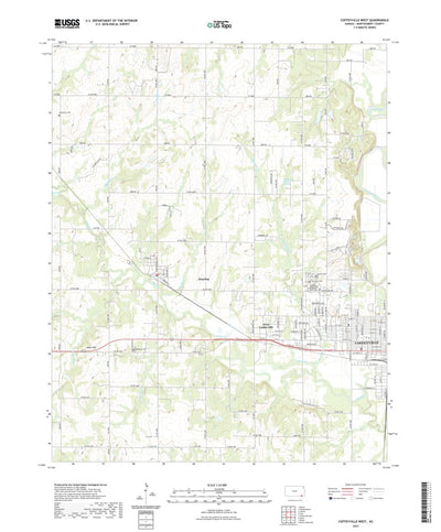 United States Geological Survey Coffeyville West, KS (2022, 24000-Scale) digital map