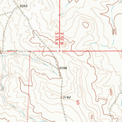 United States Geological Survey Coffin Butte, MT (1967, 24000-Scale) digital map