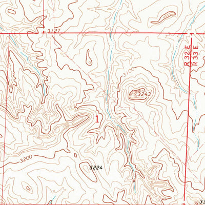 United States Geological Survey Coffin Butte, MT (1967, 24000-Scale) digital map