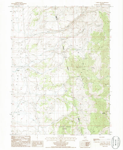 United States Geological Survey Coffin Mountain, NV (1985, 24000-Scale) digital map
