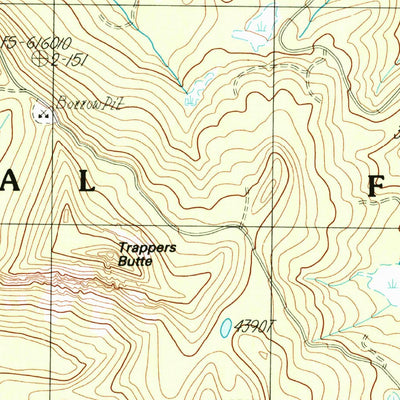 United States Geological Survey Coffin Mountain, OR (1984, 24000-Scale) digital map