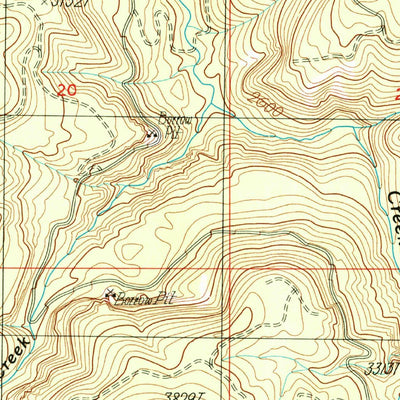 United States Geological Survey Coffin Mountain, OR (1984, 24000-Scale) digital map