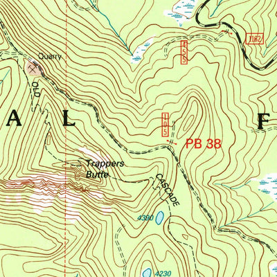 United States Geological Survey Coffin Mountain, OR (1994, 24000-Scale) digital map