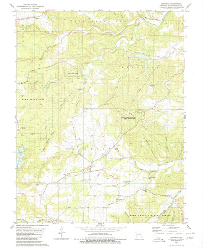 United States Geological Survey Coffman, MO (1980, 24000-Scale) digital map
