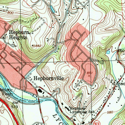 United States Geological Survey Cogan Station, PA (1994, 24000-Scale) digital map
