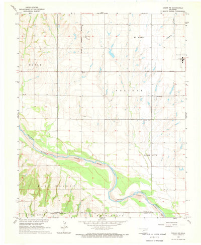 United States Geological Survey Cogar NE, OK (1968, 24000-Scale) digital map