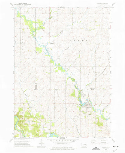 United States Geological Survey Coggon, IA (1973, 24000-Scale) digital map