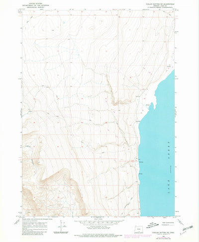 United States Geological Survey Coglan Buttes NE, OR (1966, 24000-Scale) digital map
