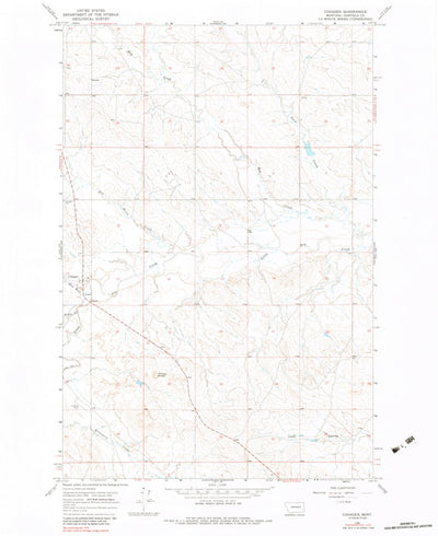 United States Geological Survey Cohagen, MT (1965, 24000-Scale) digital map
