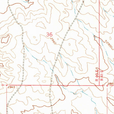 United States Geological Survey Cohagen NE, MT (1965, 24000-Scale) digital map