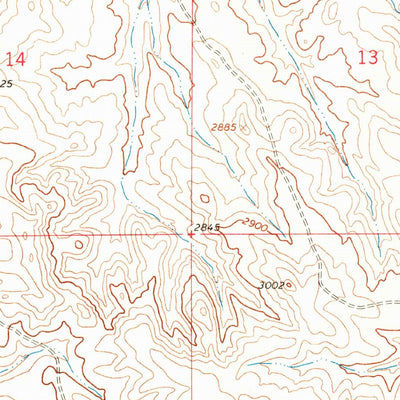 United States Geological Survey Cohagen NE, MT (1965, 24000-Scale) digital map
