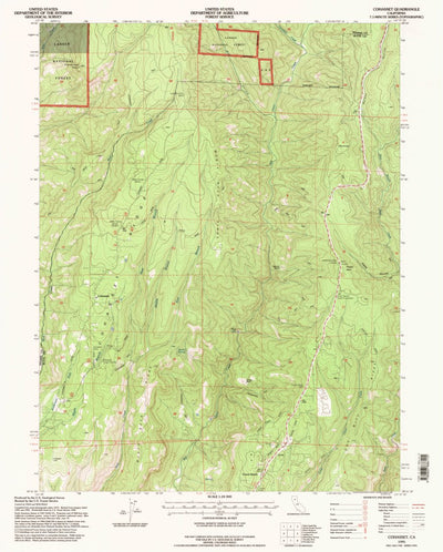 United States Geological Survey Cohasset, CA (1995, 24000-Scale) digital map