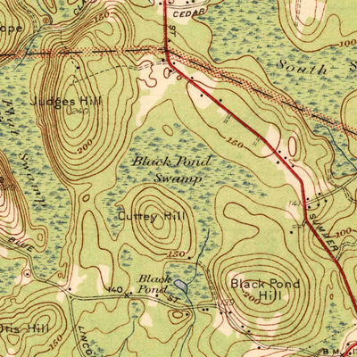 United States Geological Survey Cohasset, MA (1941, 31680-Scale) digital map