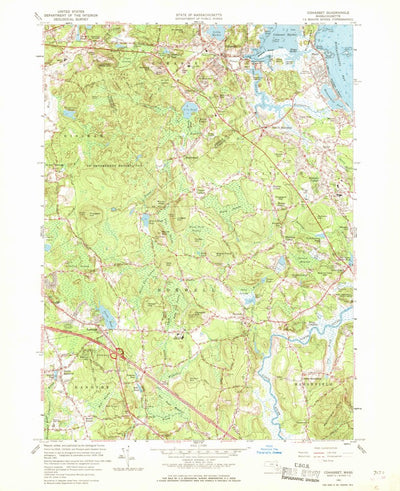 United States Geological Survey Cohasset, MA (1961, 24000-Scale) digital map