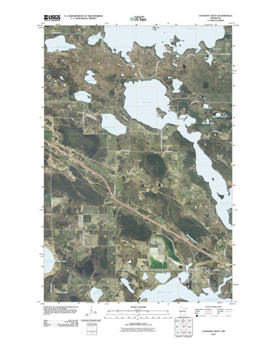 United States Geological Survey Cohasset West, MN (2010, 24000-Scale) digital map