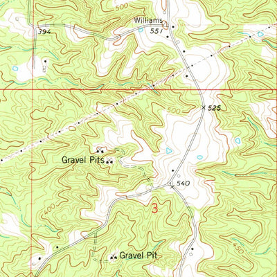 United States Geological Survey Cohay, MS (1975, 24000-Scale) digital map
