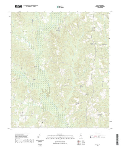 United States Geological Survey Cohay, MS (2020, 24000-Scale) digital map