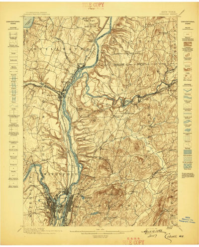 United States Geological Survey Cohoes, NY (1898, 62500-Scale) digital map