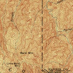United States Geological Survey Cohutla Mountain, GA-TN (1913, 62500-Scale) digital map
