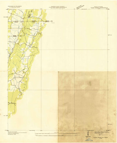 United States Geological Survey Cohutta, GA-TN (1935, 24000-Scale) digital map