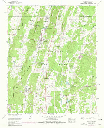 United States Geological Survey Cohutta, GA-TN (1960, 24000-Scale) digital map
