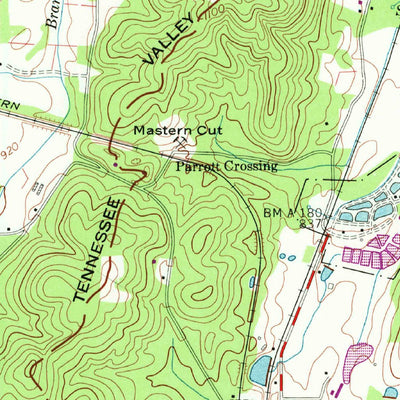 United States Geological Survey Cohutta, GA-TN (1960, 24000-Scale) digital map