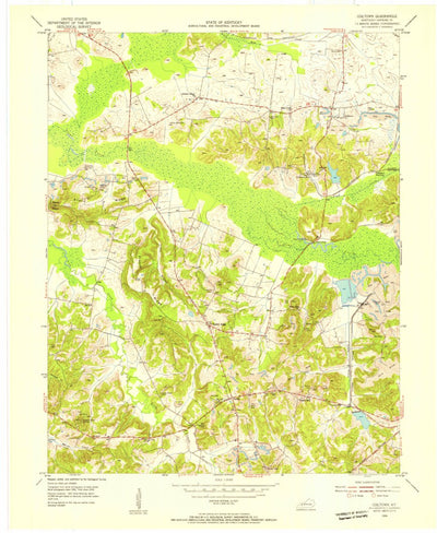 United States Geological Survey Coiltown, KY (1954, 24000-Scale) digital map
