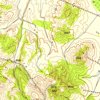 United States Geological Survey Coiltown, KY (1954, 24000-Scale) digital map