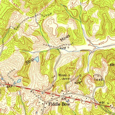 United States Geological Survey Coiltown, KY (1954, 24000-Scale) digital map