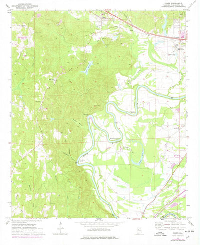 United States Geological Survey Coker, AL (1969, 24000-Scale) digital map