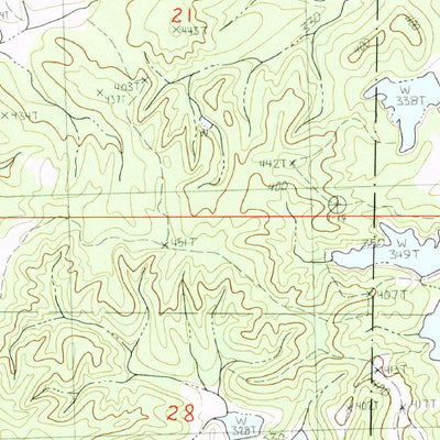 United States Geological Survey Coker Lake, MS (1983, 24000-Scale) digital map