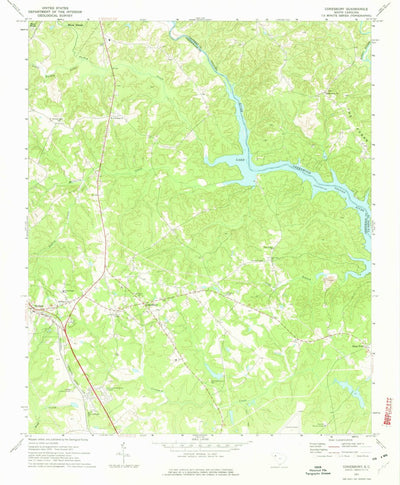 United States Geological Survey Cokesbury, SC (1971, 24000-Scale) digital map
