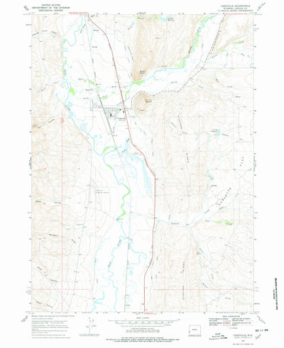 United States Geological Survey Cokeville, WY (1967, 24000-Scale) digital map