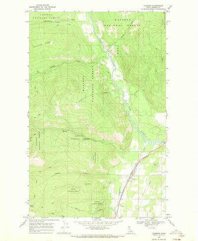 United States Geological Survey Colburn, ID (1968, 24000-Scale) digital map