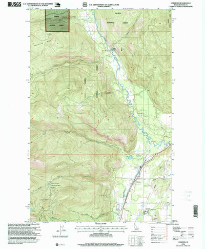 United States Geological Survey Colburn, ID (1996, 24000-Scale) digital map