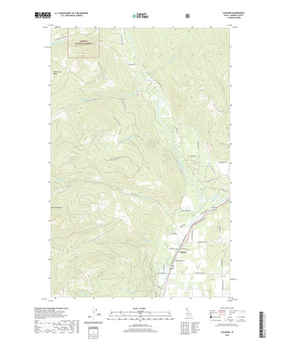 United States Geological Survey Colburn, ID (2020, 24000-Scale) digital map