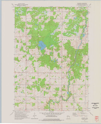 United States Geological Survey Colburn, WI (1973, 24000-Scale) digital map