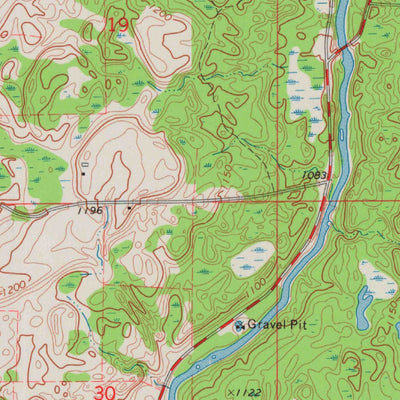 United States Geological Survey Colburn, WI (1973, 24000-Scale) digital map