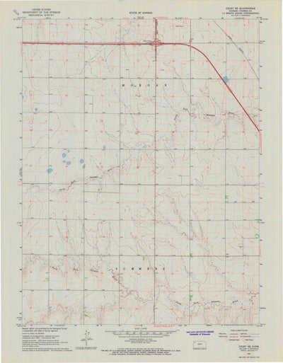 United States Geological Survey Colby SE, KS (1967, 24000-Scale) digital map
